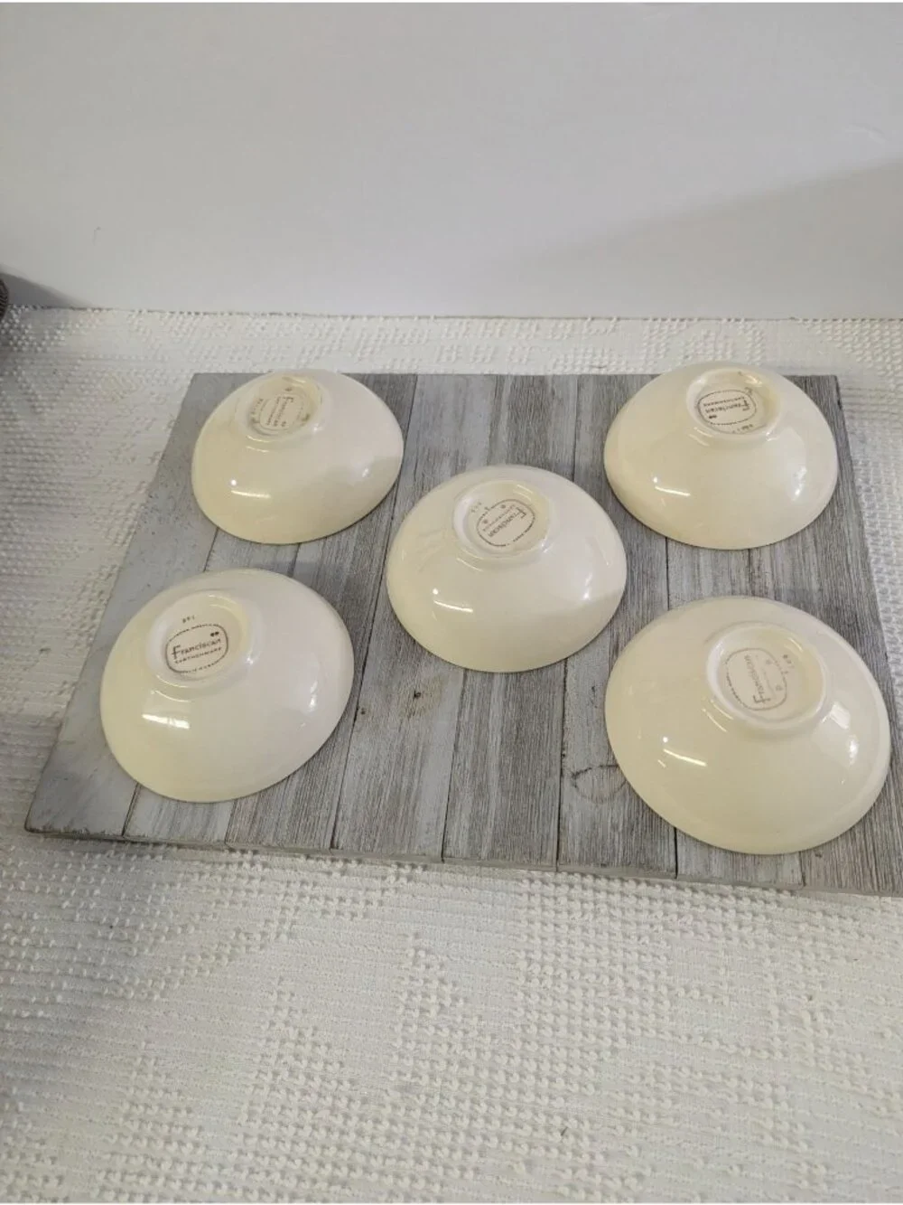 Vintage Franciscan DAISY Set of 5 Dessert Berry Bowls 5 1/8
